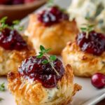 Cranberry Brie Phyllo Bites