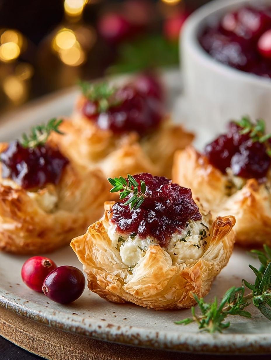 Cranberry Brie Phyllo Bites: 7 Irresistible Party Treats - Cranberry Brie Phyllo Bites - additional detail
