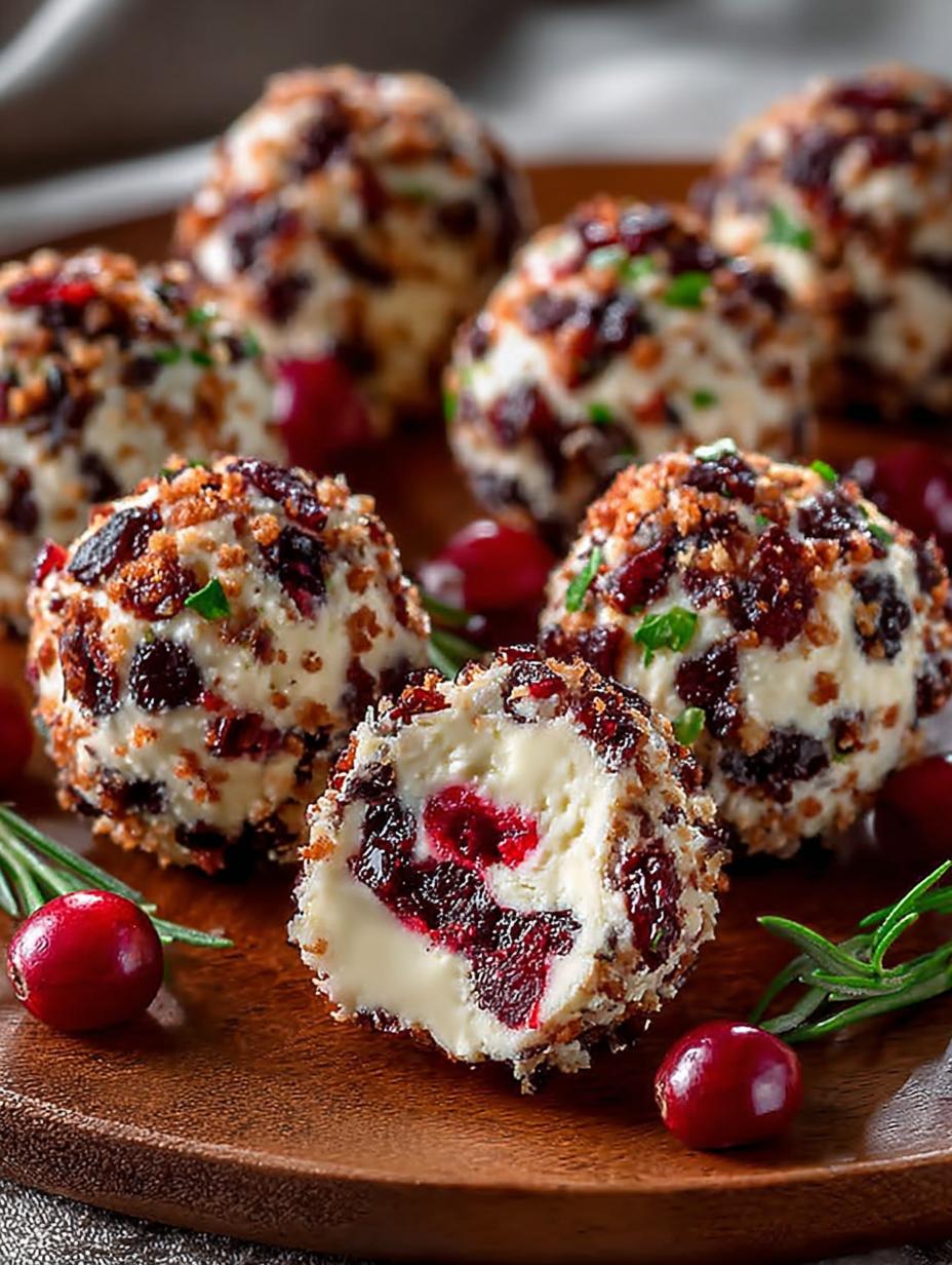 Cranberry Goat Cheese Truffles