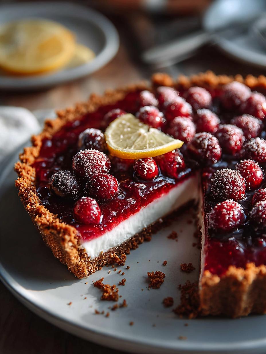 Cranberry Orange Pie with