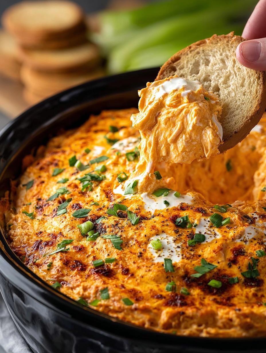 Creamy Buffalo Chicken Dip