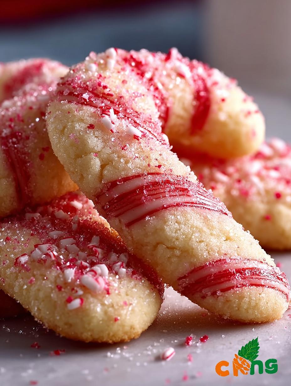 Crispy Candy Cane Cookies: 7 Festive Treats for Holidays - Crispy Candy Cane Cookies - additional detail