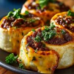 Garlic Butter Cheeseburger Rollups