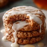 Maple Glazed Oatmeal Cookies