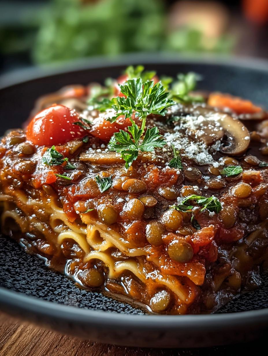 Mushroom Lentil Ragu