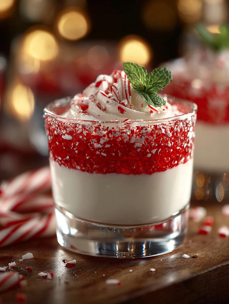 Delicious Peppermint Christmas Shots for Festive Fun - Peppermint Christmas Shots - additional detail