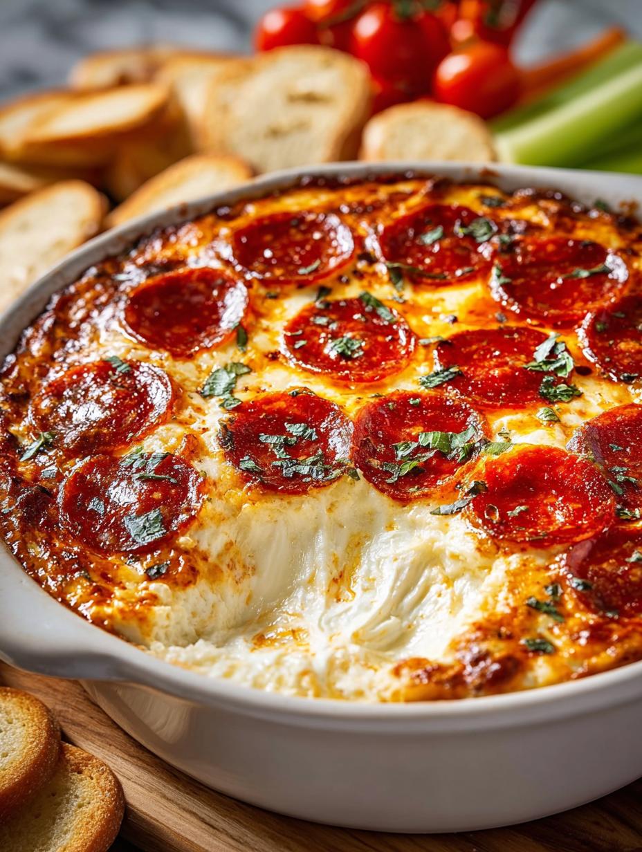 Pepperoni Dip with Cheese: 5 Cheesy Party Favorites - Pepperoni Dip with Cheese - additional detail