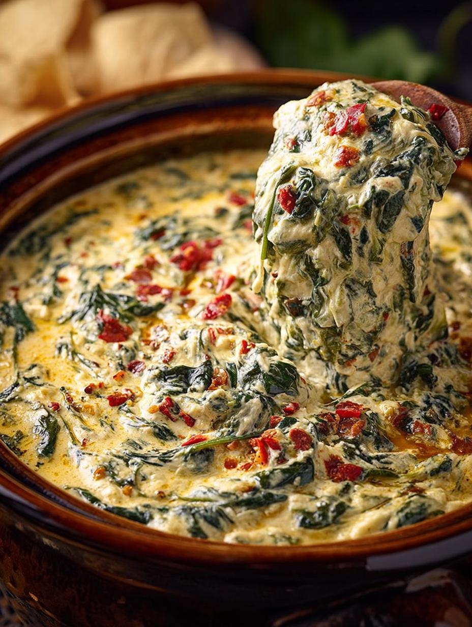 Slow Cooker Spinach Queso: 5 Irresistible Party Dip Recipes - Slow Cooker Spinach Queso - additional detail