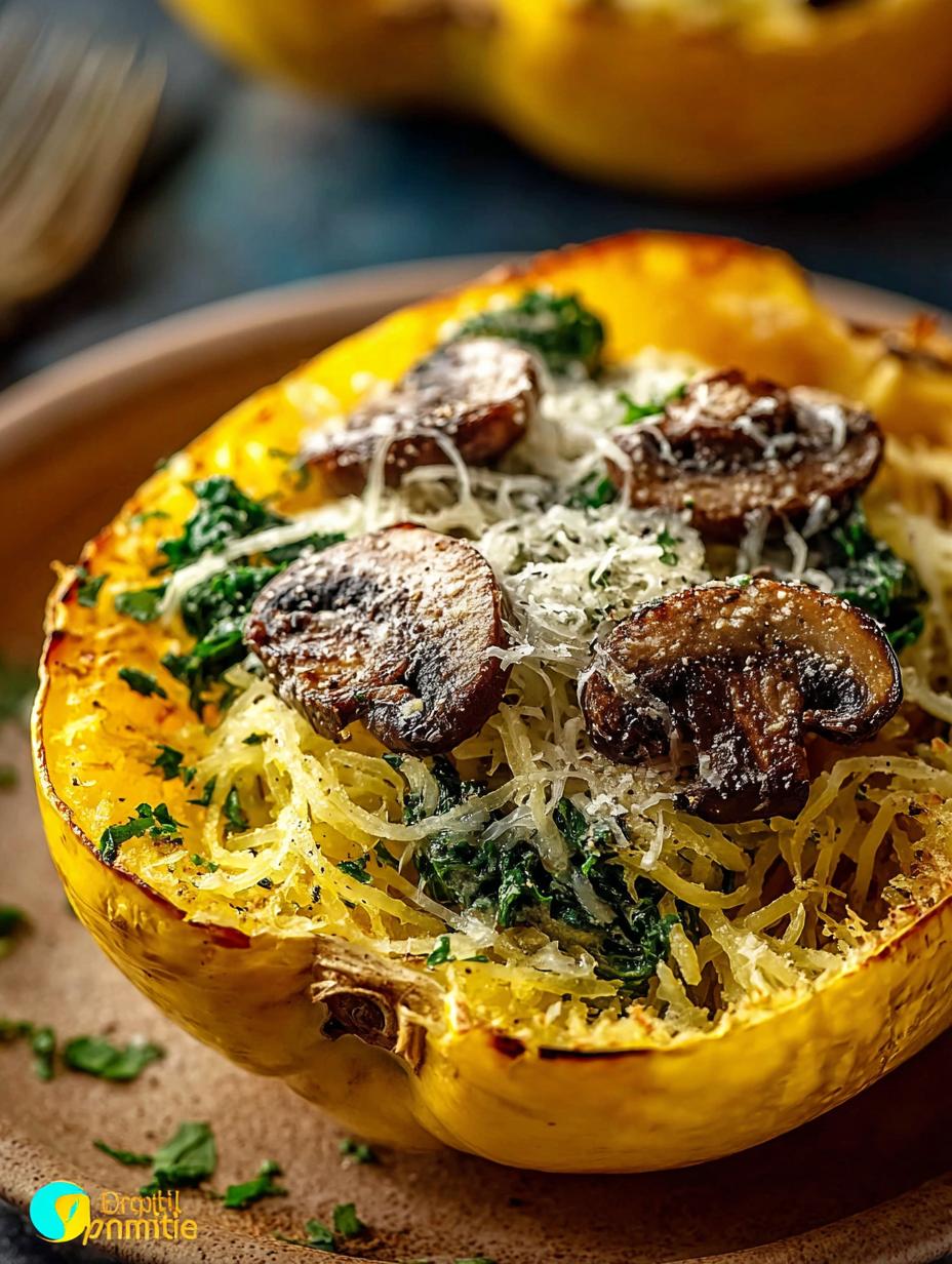 Spaghetti Squash with Mushroom: 5 Creamy Delights - Spaghetti Squash with Mushroom - additional detail