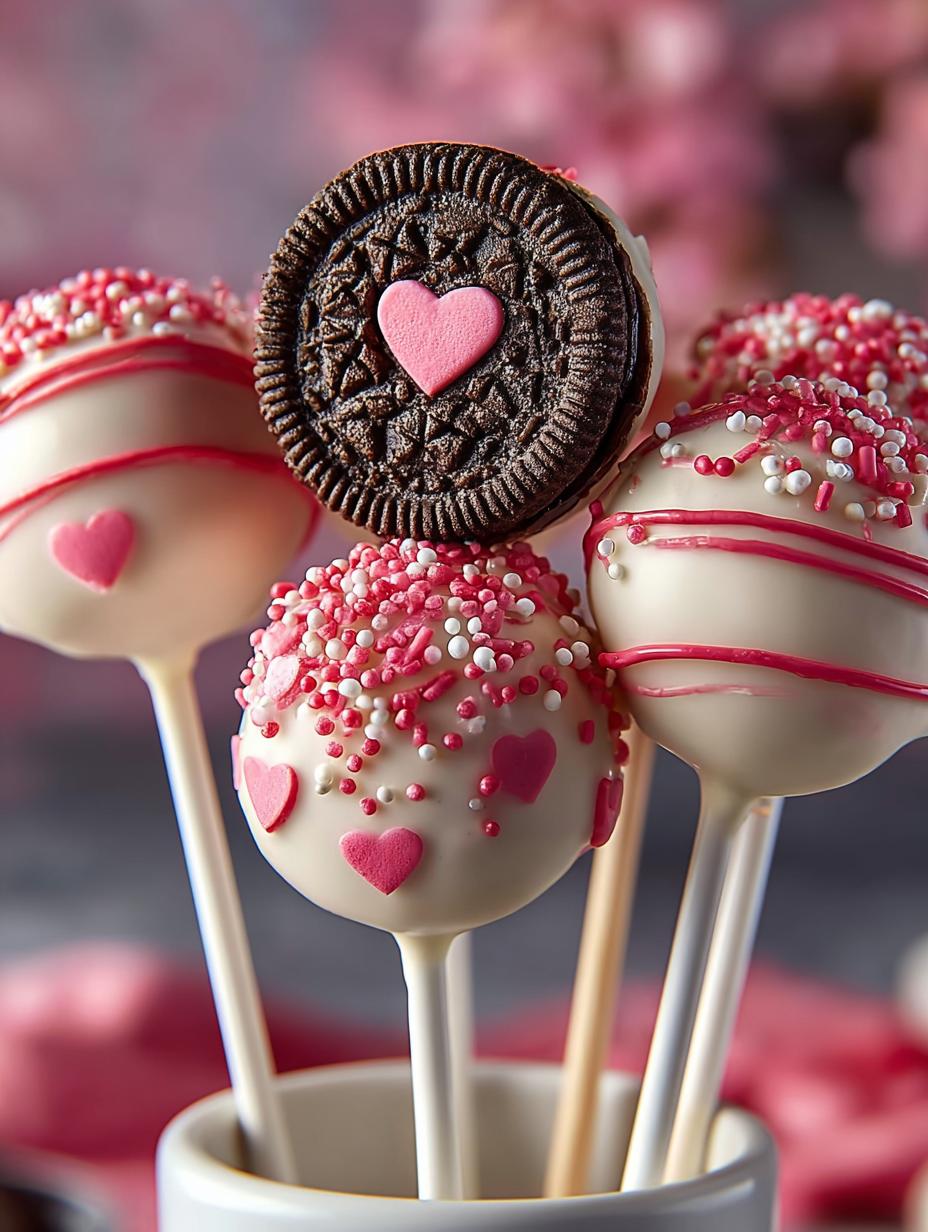 Delicious Valentines Day Oreo Pops Everyone Will Love - Valentines Day Oreo Pops - additional detail