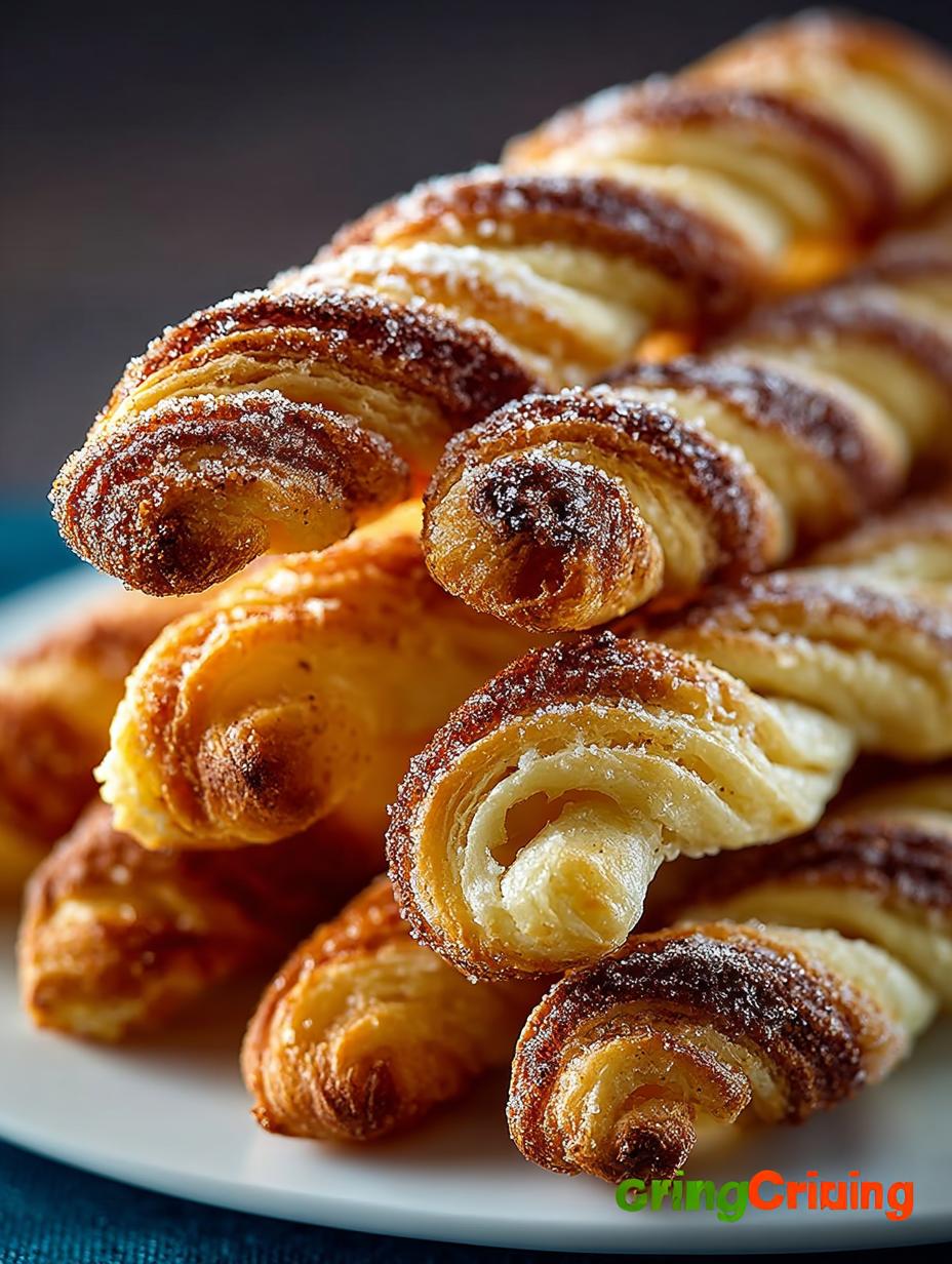 Baked Cinnamon Twists with Delicious Cream Cheese Drizzle - Baked Cinnamon Twists with - additional detail