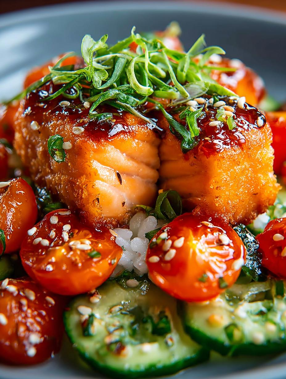 Crispy Bang Bang Salmon Bite Bowls You Must Try - Bang Bang Salmon Bite - main visual representation