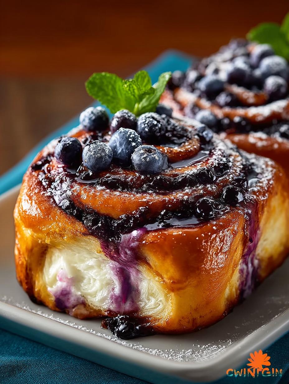 Blueberry Cinnamon Rolls