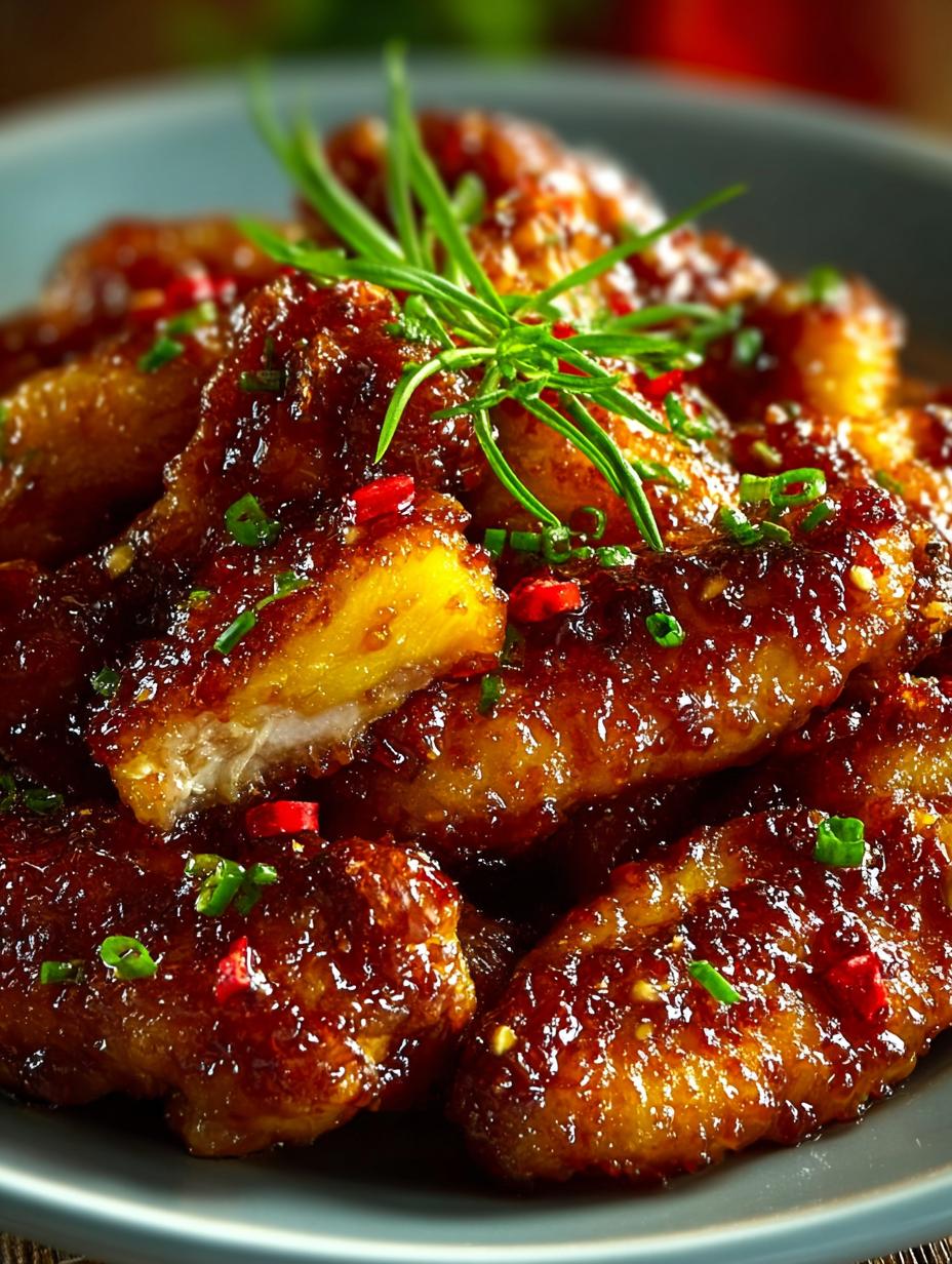 Brown Sugar Pineapple Wings