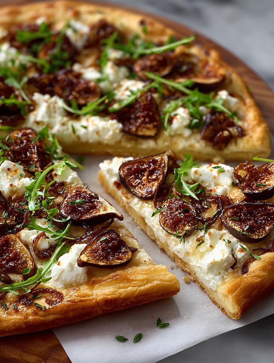 Caramelized Onion Fig Goat Cheese Pizza Delight - Caramelized Onion Fig Goat - additional detail