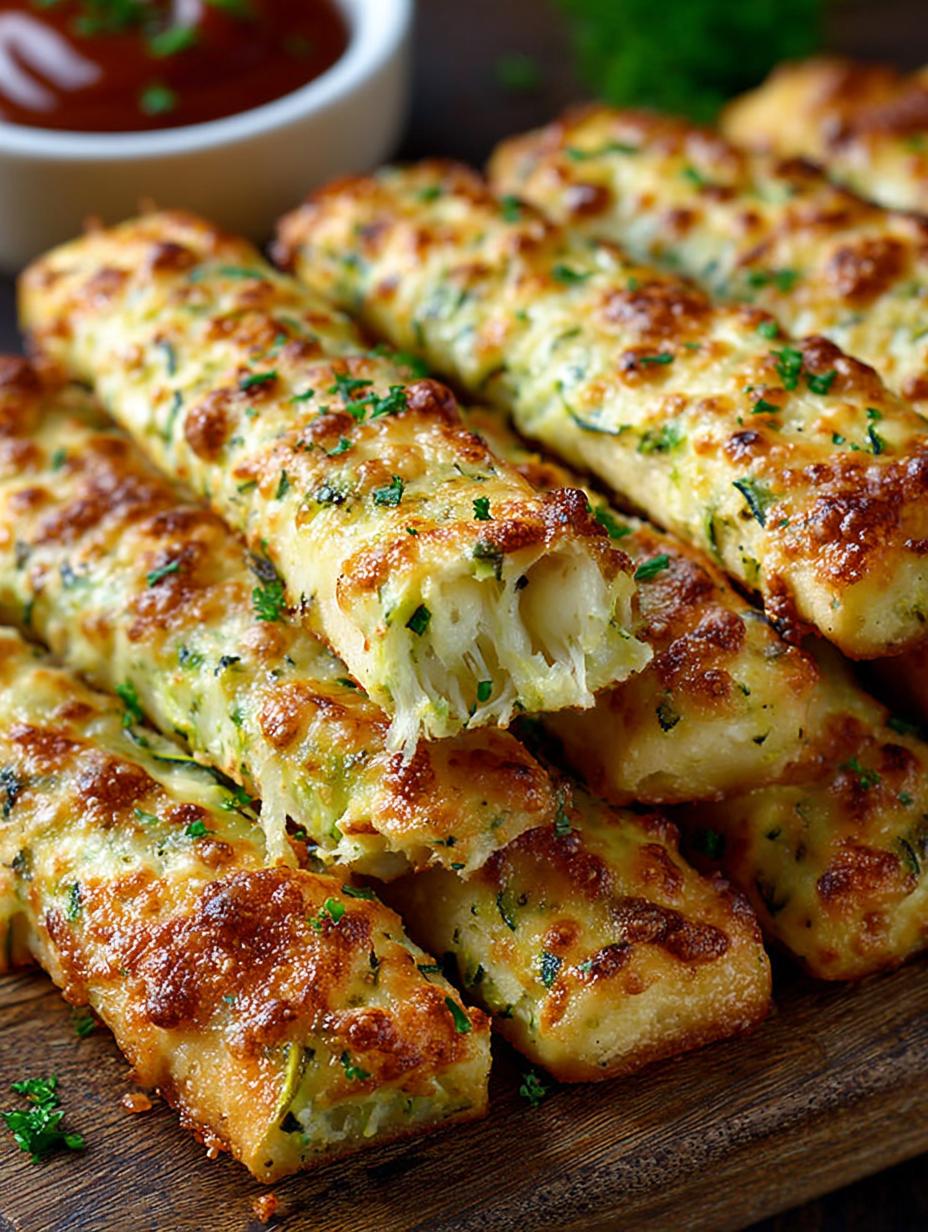 Cheesy Zucchini Breadsticks: 7 Irresistible Flavors - Cheesy Zucchini Breadsticks - additional detail