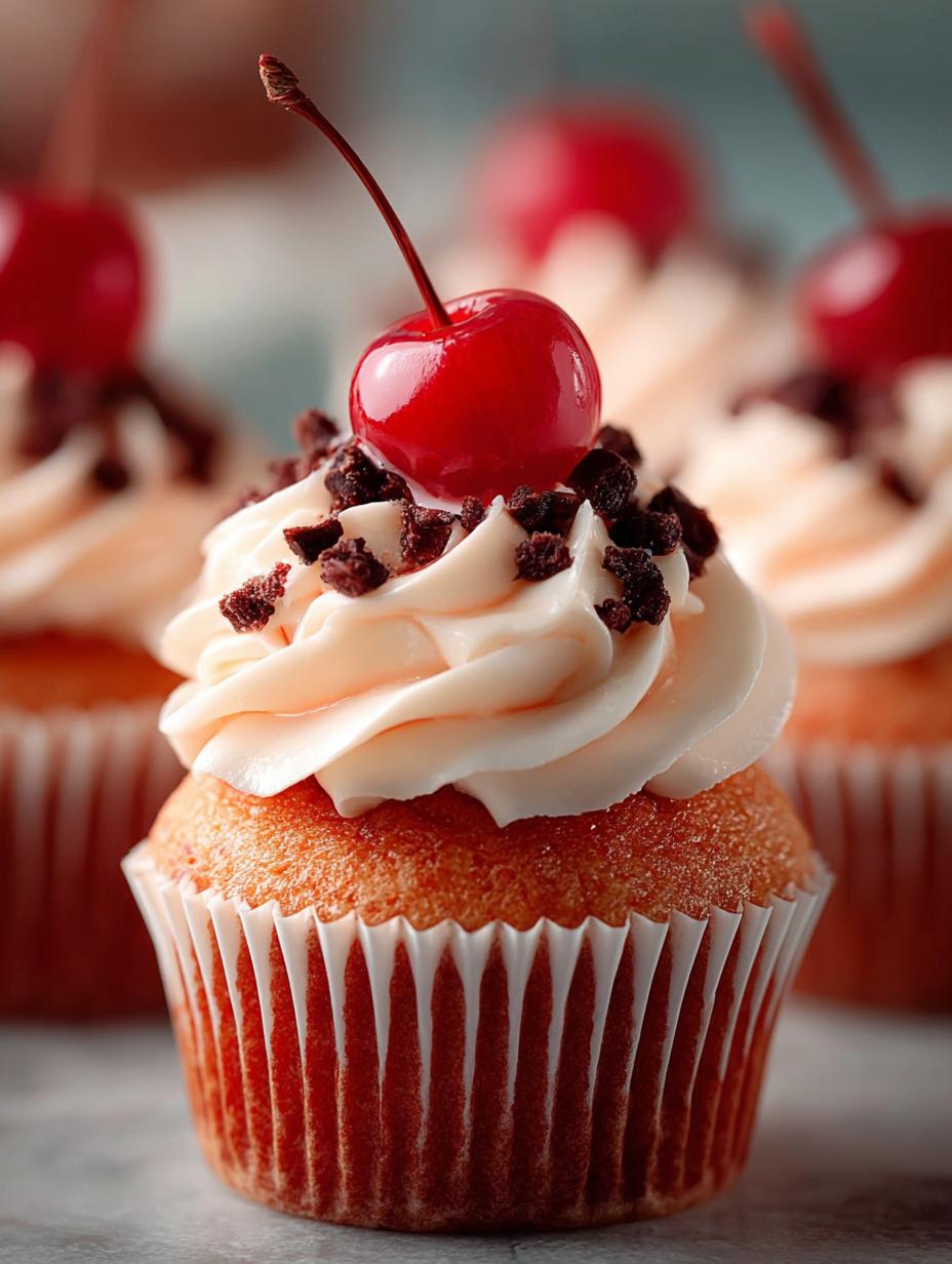 Cherry Chip Cupcakes: 12 Irresistible Bites of Joy - Cherry Chip Cupcakes - main visual representation