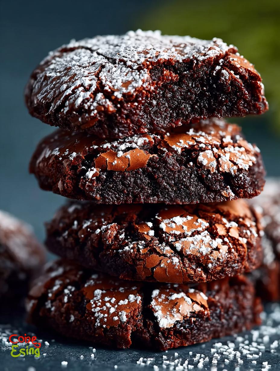 Chewy Chocolate Brownie Crinkle Cookies: 10 Irresistible Treats - Chewy Chocolate Brownie Crinkle - main visual representation
