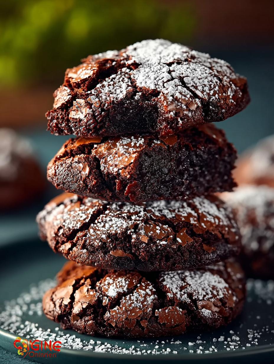 Chewy Chocolate Brownie Crinkle Cookies: 10 Irresistible Treats - Chewy Chocolate Brownie Crinkle - additional detail