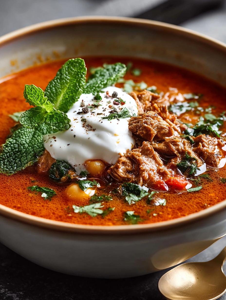 Chickpea Lamb Shawarma Soup
