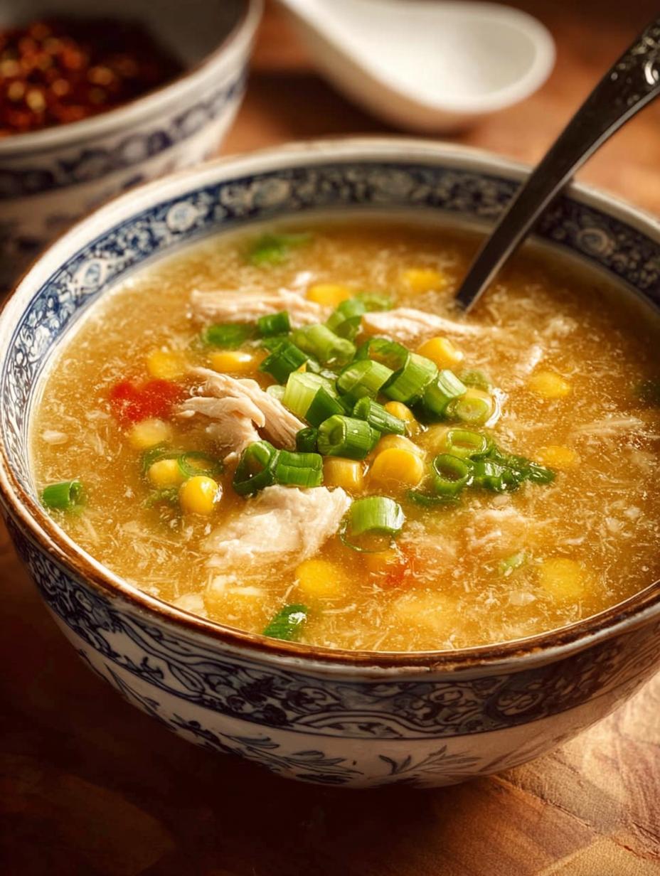 Delicious Chinese Chicken Corn Soup Recipe for Comfort - Chinese Chicken Corn Soup - main visual representation