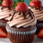 Chocolate Strawberry Cupcakes