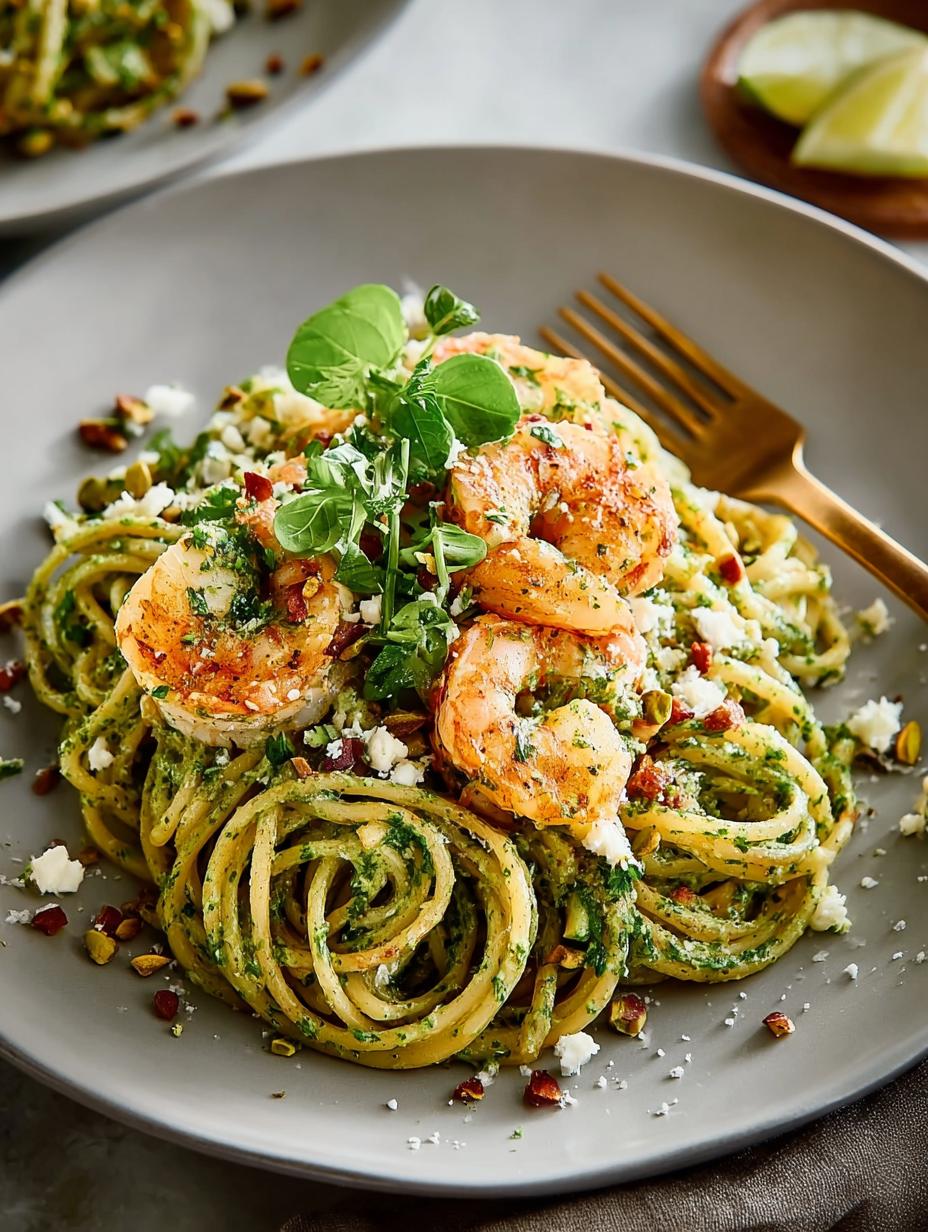 Cilantro Pistachio Shrimp Pasta: 5 Reasons to Enjoy It - Cilantro Pistachio Shrimp Pasta - main visual representation
