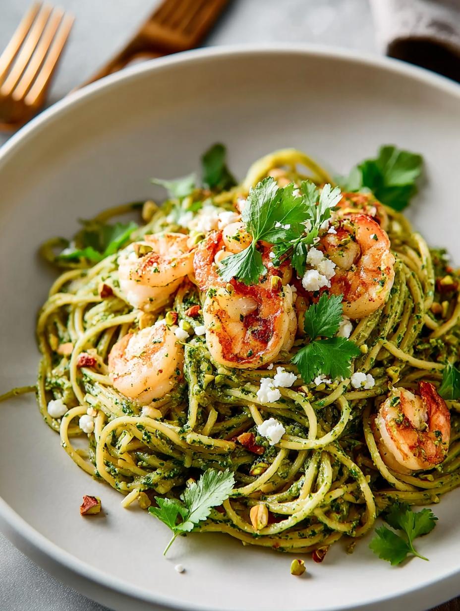 Cilantro Pistachio Shrimp Pasta: 5 Reasons to Enjoy It - Cilantro Pistachio Shrimp Pasta - additional detail