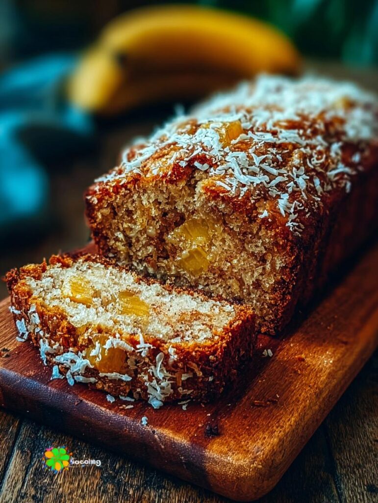 Coconut Pineapple Banana Bread