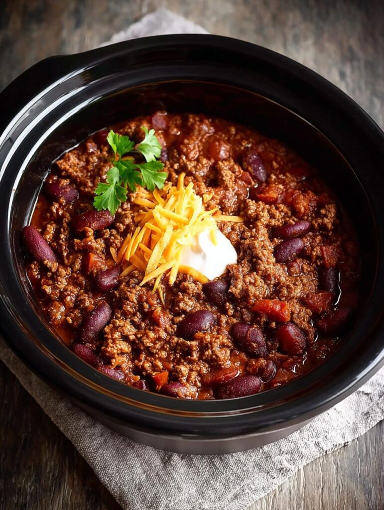 Crock Pot Chili For
