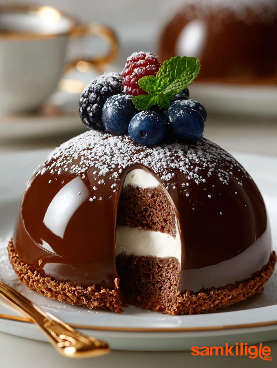 Elegant Chocolate Mascarpone Dome