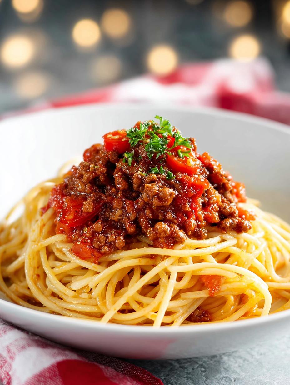 Filipino Spaghetti with Sweet