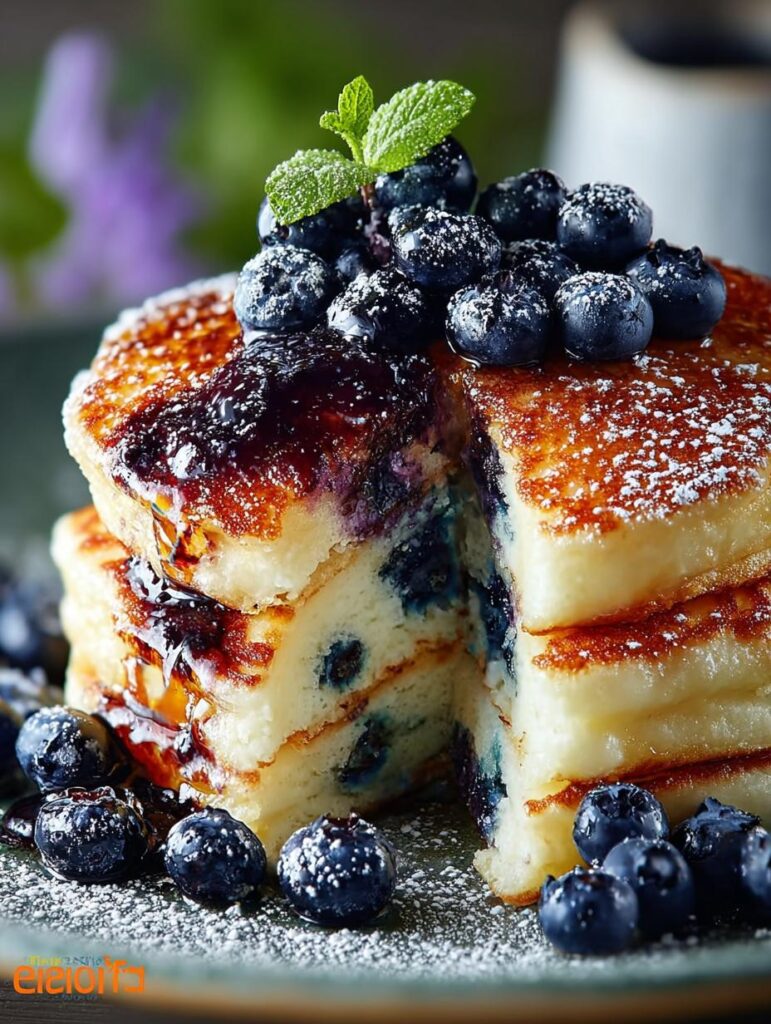 Fluffiest Blueberry Pancakes