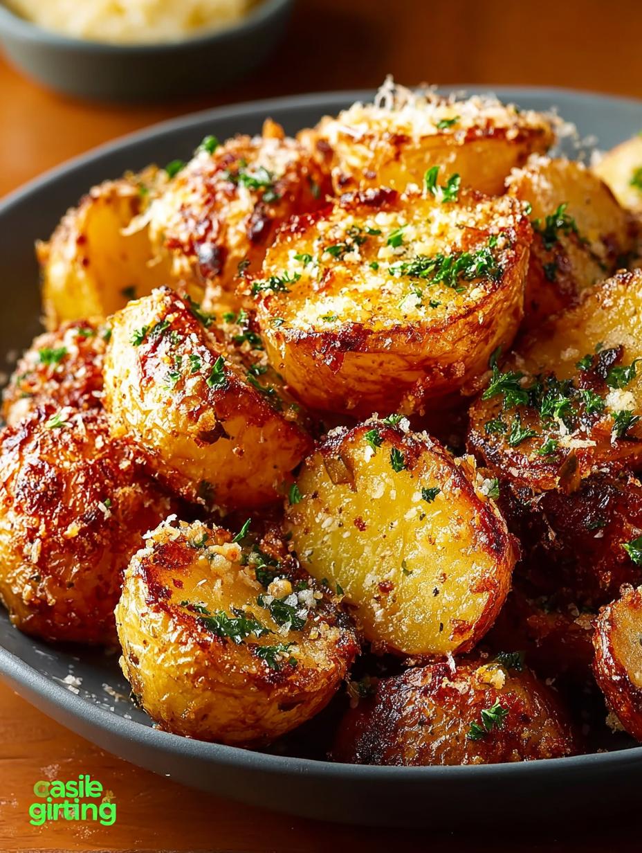 Garlic Parmesan Roasted Potatoes