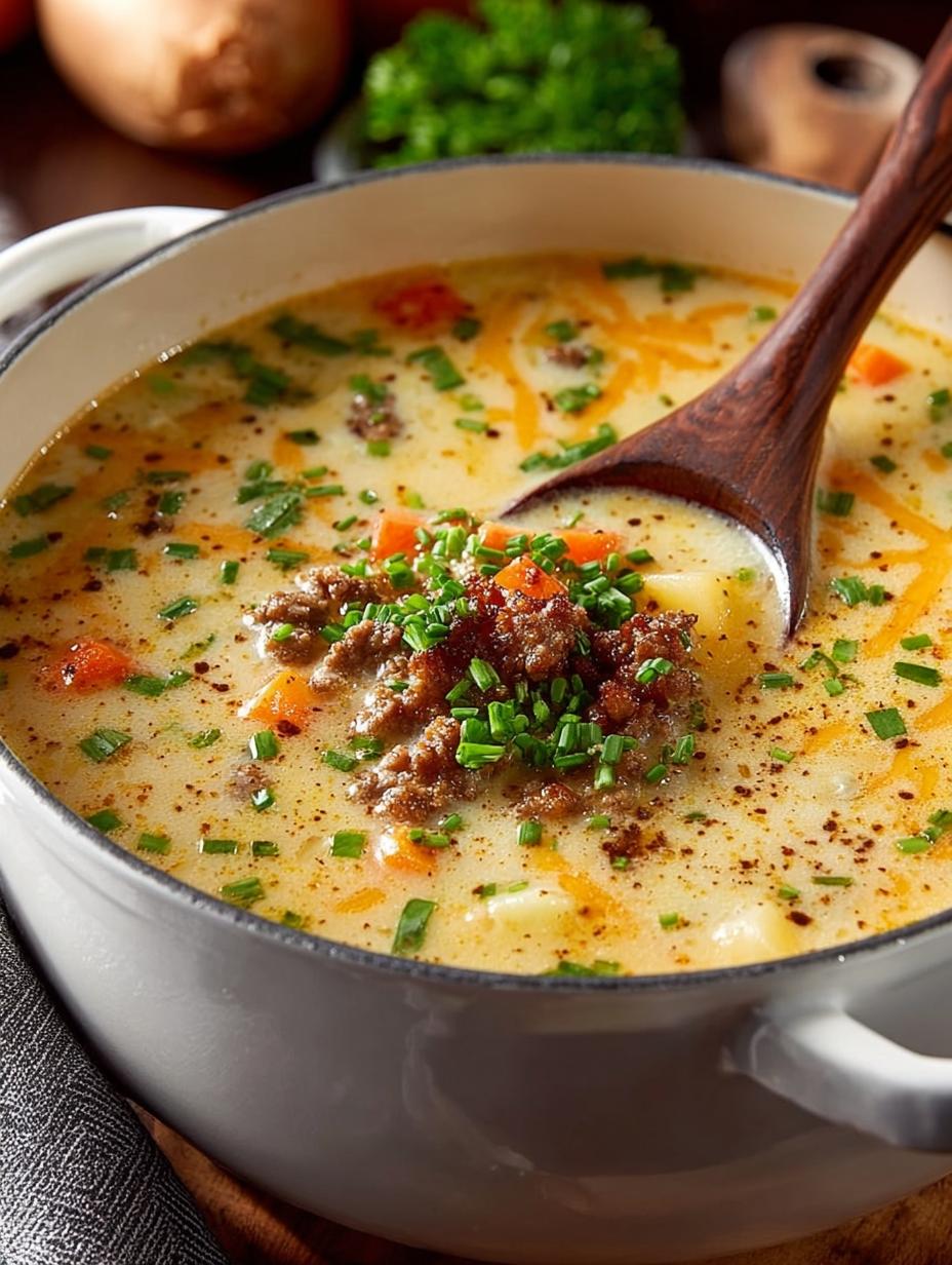 Healthy Cheeseburger Soup: 7 Comforting Benefits - Healthy Cheeseburger Soup - main visual representation