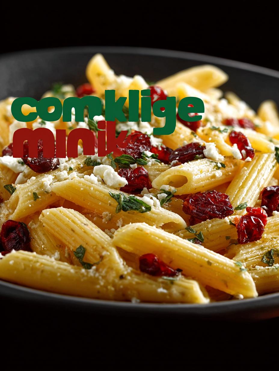 Healthy Feta Cranberry Penne: 5 Reasons to Love It - Healthy Feta Cranberry Penne - main visual representation