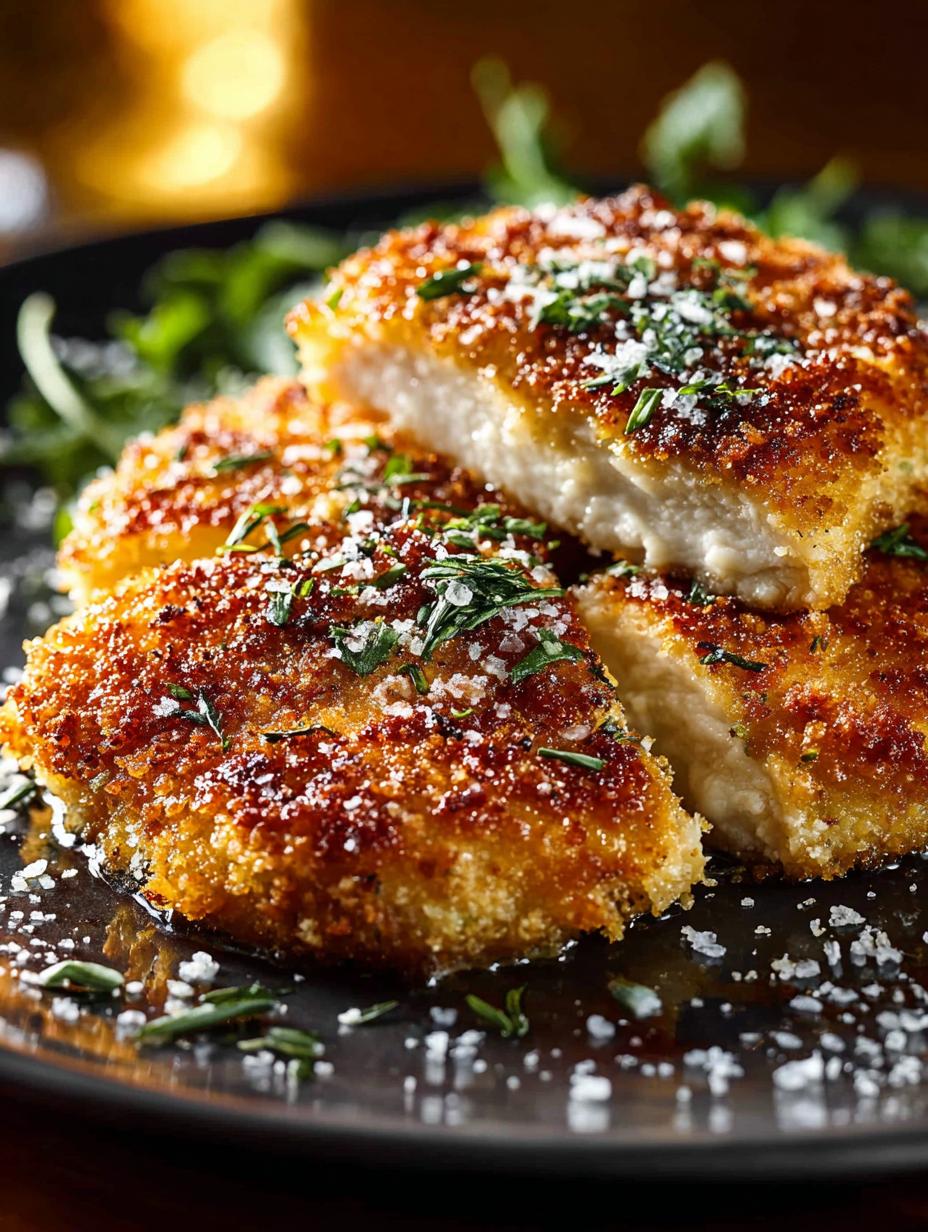 Crispy Parmesan Crusted Chicken: The Best Dinner Recipe - Parmesan Crusted Chicken - additional detail