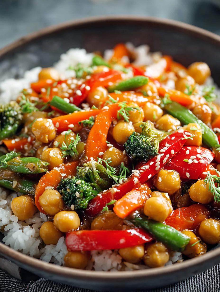 Flavorful Peanut Chickpea Stir Fry: 15 Minutes to Delight - Peanut Chickpea Stir Fry - additional detail