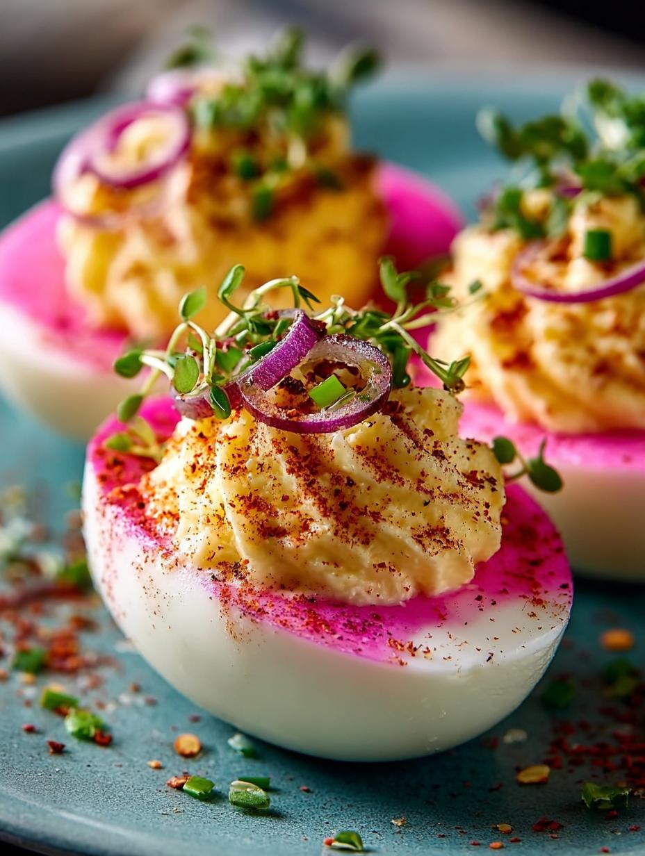 Stunning Pink Deviled Egg Recipe for Elegant Entertaining - Pink Deviled Egg - main visual representation