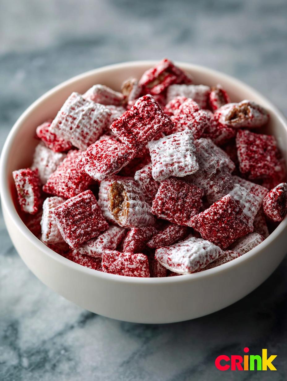 Red Velvet Puppy Chow: 7 Irresistible Treats You Must Try - Red Velvet Puppy Chow - main visual representation