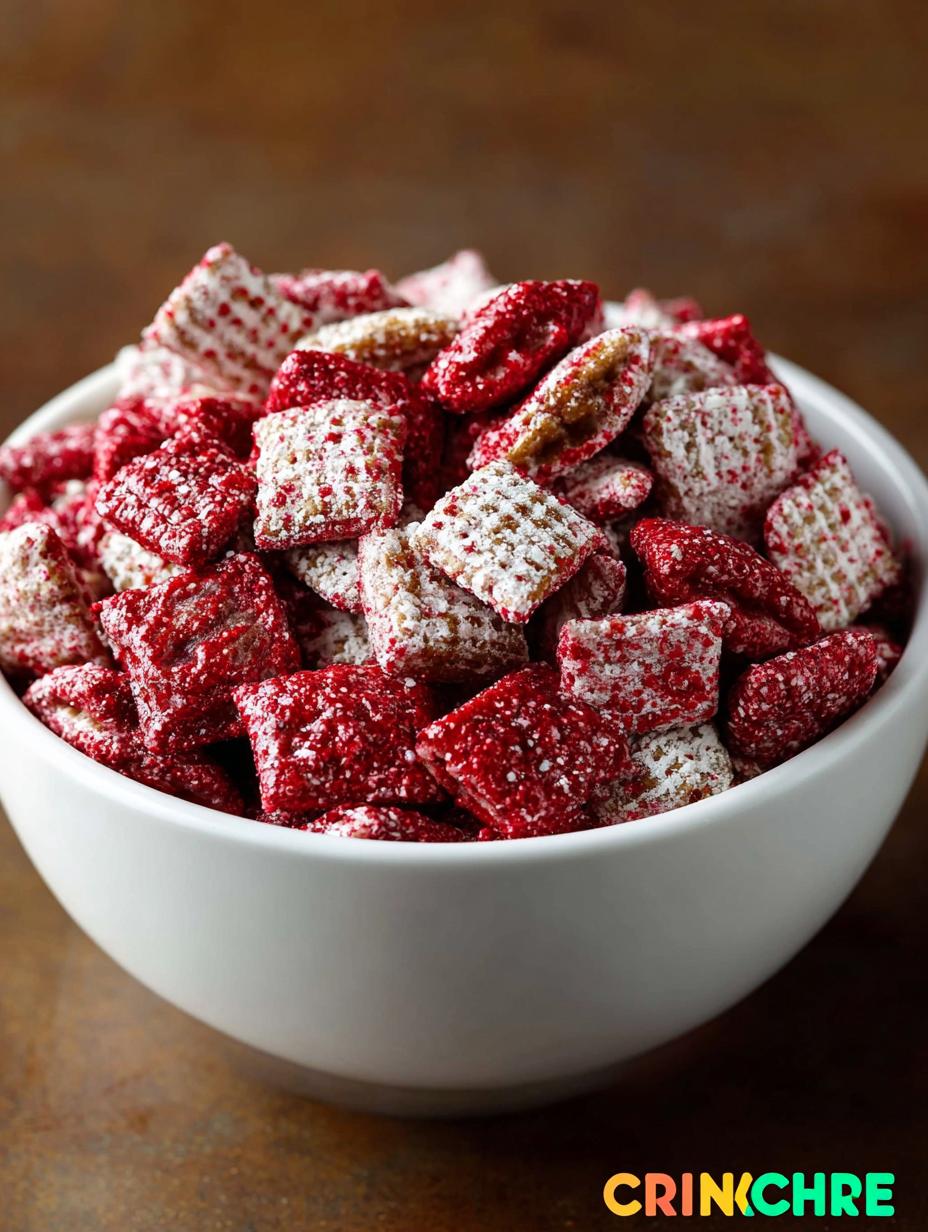 Red Velvet Puppy Chow: 7 Irresistible Treats You Must Try - Red Velvet Puppy Chow - additional detail