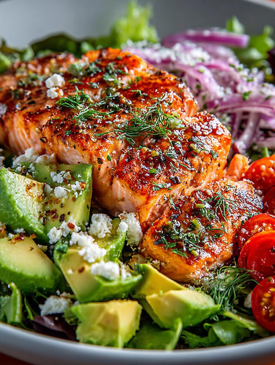 Mediterranean Salmon Avocado Salad: 5 Reasons to Love It - Salmon Avocado Salad - main visual representation