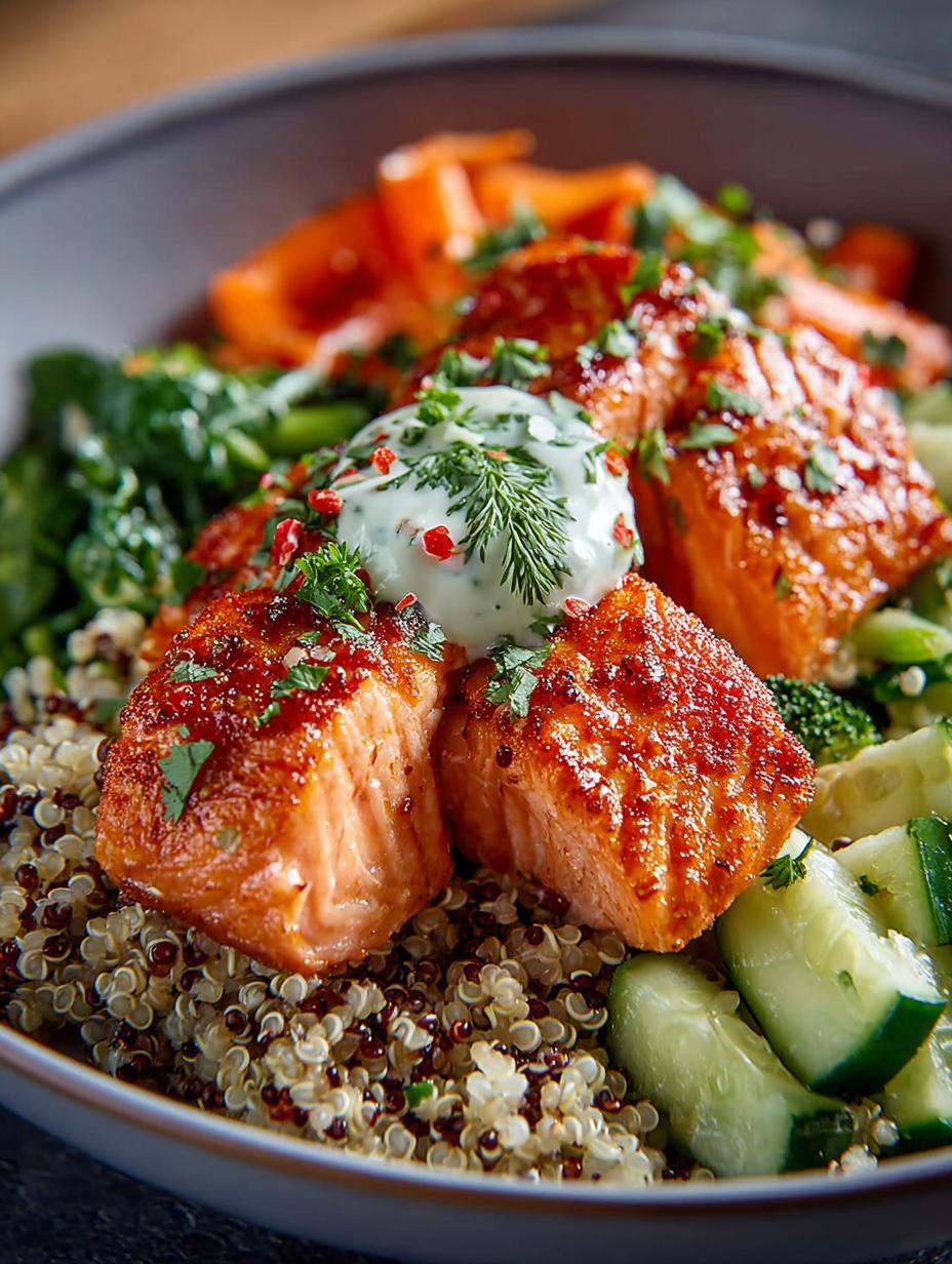 Salmon Quinoa Bowls: 4 Healthy Dinner Ideas to Try - Salmon Quinoa Bowls - additional detail