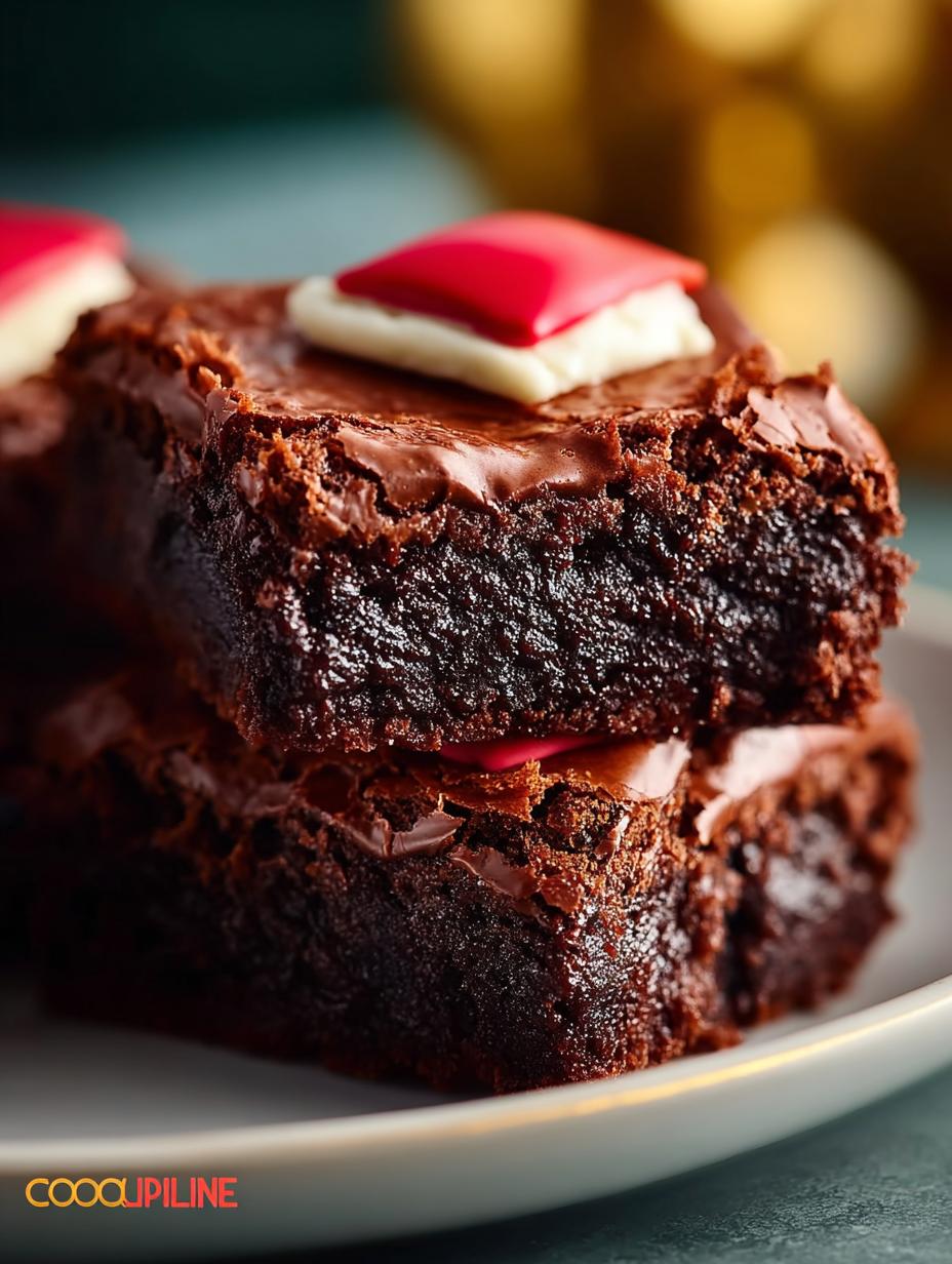 Santa Belly Brownies