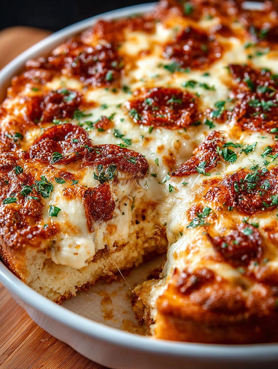 Slow Cooker Cheesy Pizza