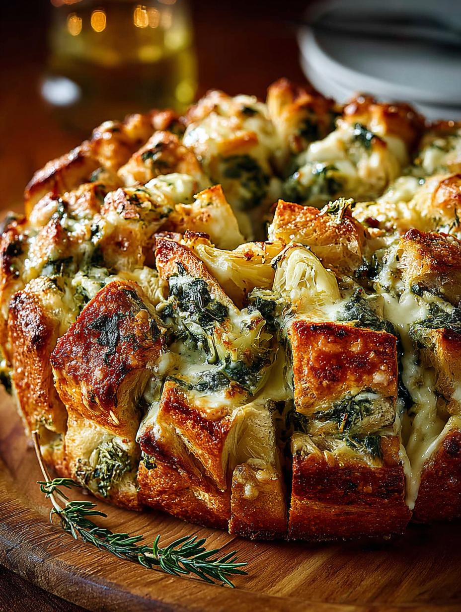 Spinach Artichoke Pull Apart