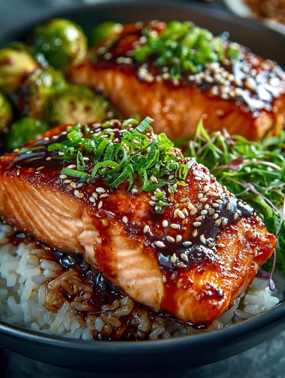 Teriyaki Salmon Bowls with