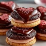 Valentine Ganache Cookies