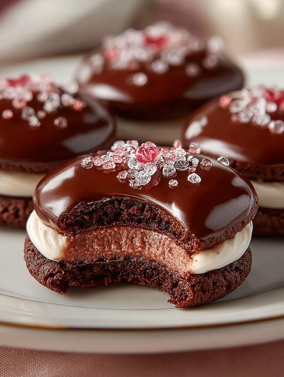 Decadent Valentine Ganache Cookies for Sweethearts - Valentine Ganache Cookies - additional detail