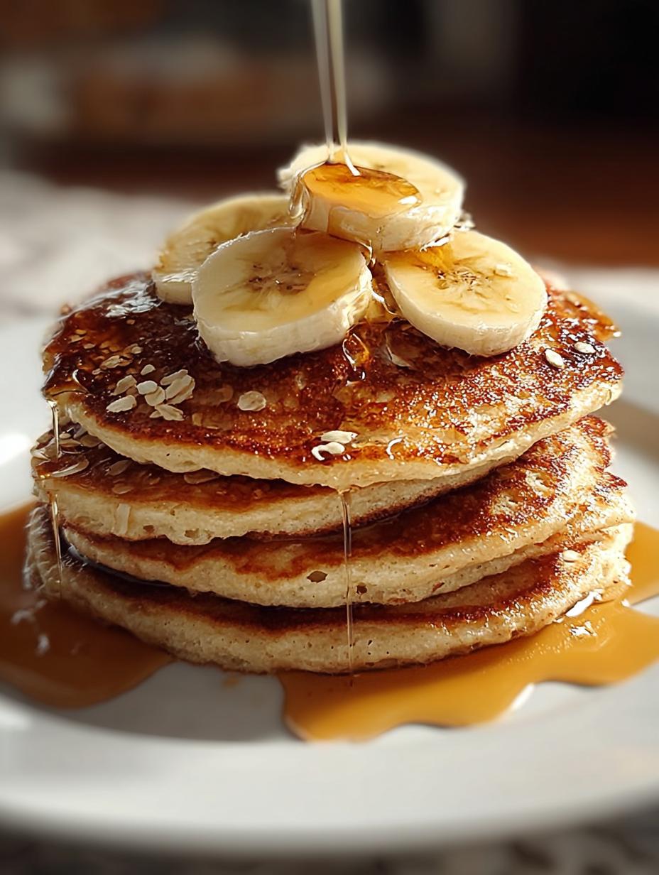 Irresistibly Fluffy Banana Oatmeal Pancakes for Breakfast - Banana Oatmeal Pancakes - main visual representation